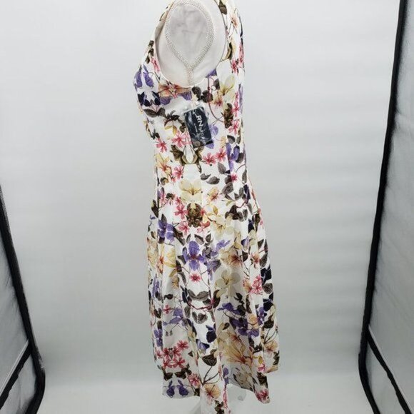 RN STUDIO Floral Sleeveless Dress Fit‎ & Flare Summer Party Size 10 NWT - Picture 8 of 14